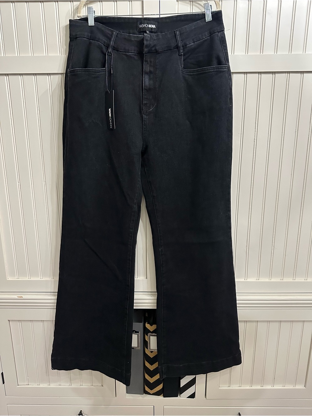 Fashion Nova Black Flare Jeans for Women